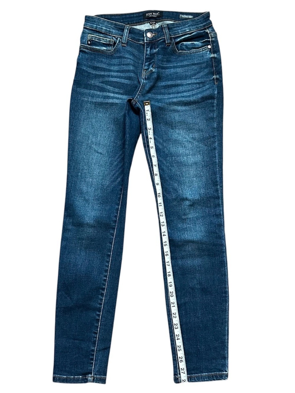 Judy Blue Skinny Fit Mid Rise Cotton Stretch Denim Jeans Size 5/27 - Picture 6 of 8